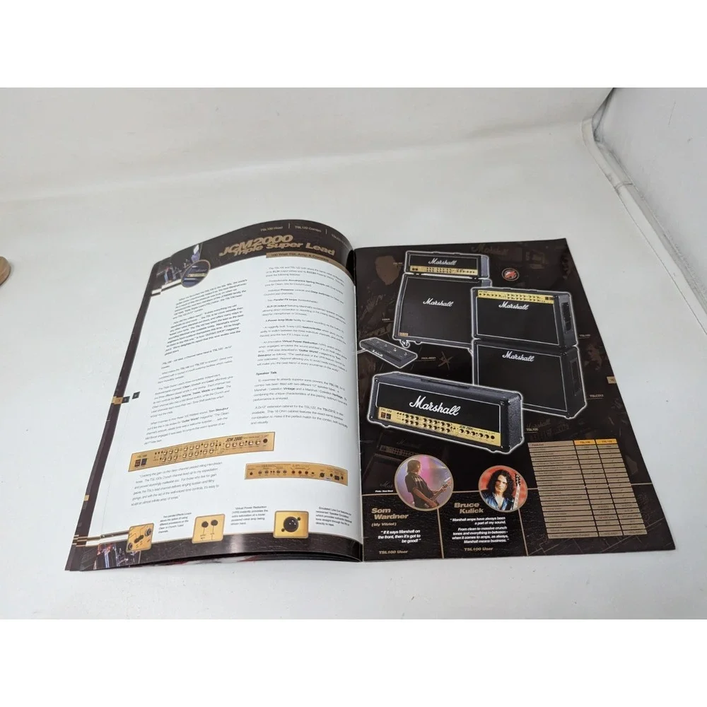 2001 Marshall Amplifiers Catalog Book Electric Music Gear Catalogue
